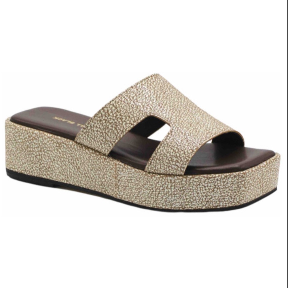 All Black Footwear Blunt T Wedge‎ Sandals Womens EU 38